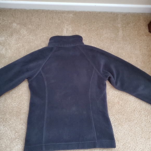 Columbia Black Fleece Coral Zip Up Sweater Girls Size  XSMALL - Picture 4 of 8